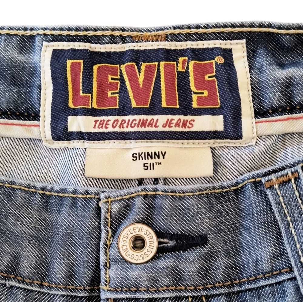 Men's Vintage Levis 511 Skinny Jeans Size 36x30